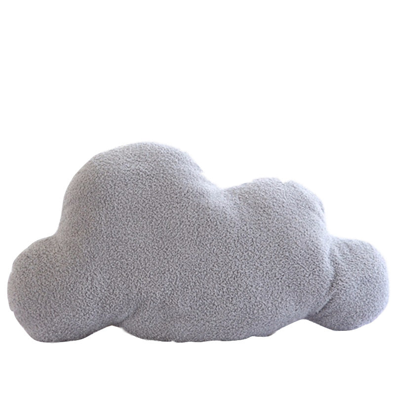Nordic-style soft cloud-shaped throw pillow, plush car-shaped nap pillow, creative sofa cushion for girls.
