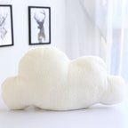 Nordic-style soft cloud-shaped throw pillow, plush car-shaped nap pillow, creative sofa cushion for girls.