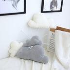 Nordic-style soft cloud-shaped throw pillow, plush car-shaped nap pillow, creative sofa cushion for girls.