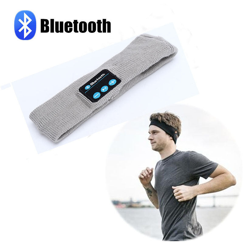 Cross-border wireless bluetooth headset headband outdoor sports sweat-absorbent fitness stereo call listening to music music turban