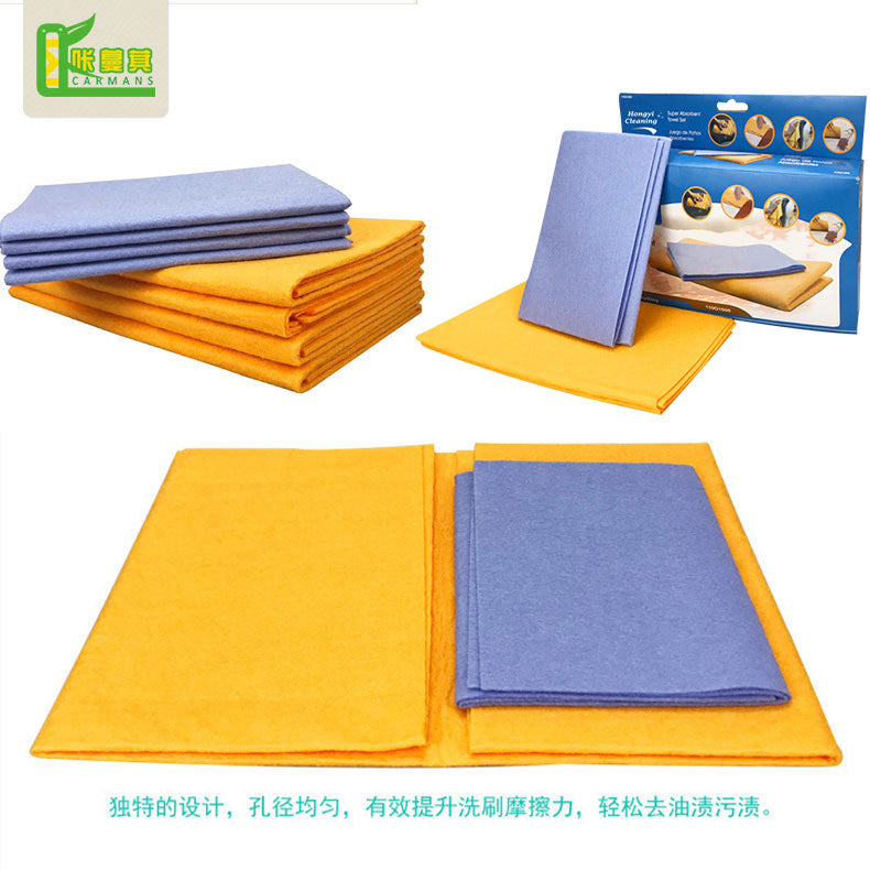 TV new color box absorbent rag multifunctional cleaning rag non-woven scouring pad kitchen dishwashing rag
