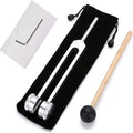 128 nerve tuning fork ear tuning fork for treatment of sound wave slider (with velvet cover hammer accessories)