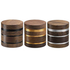 Cross-border e-commerce new walnut aluminum alloy 63mm4-layer tobacco grinder grinder