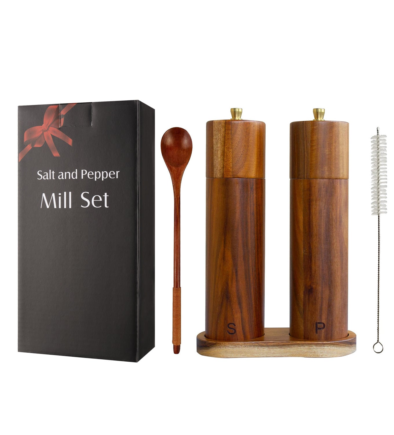 Spices, spice grinder, wooden kitchen pepper grinder, manual pepper grinder.