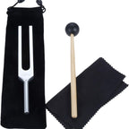 128 nerve tuning fork ear tuning fork for treatment of sound wave slider (with velvet cover hammer accessories)