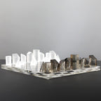 Light luxury study sample room living room decoration frosted crystal chessboard decoration modern home chess decoration