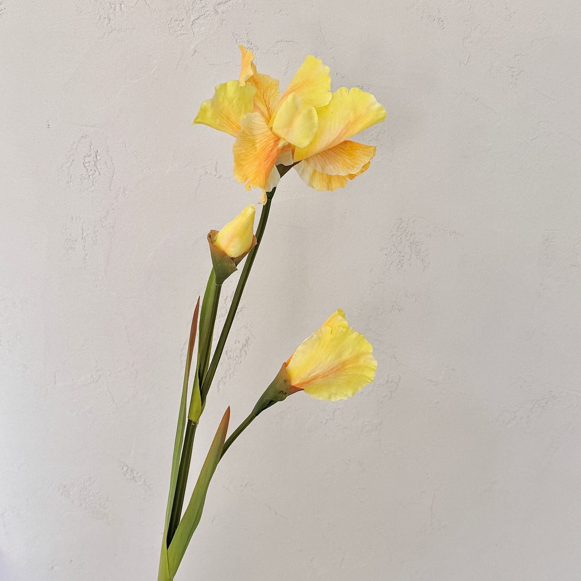 3-headed Alice Iris artificial flowers, oil painting style, home decoration, hotel soft furnishing, flower arrangement, photo props