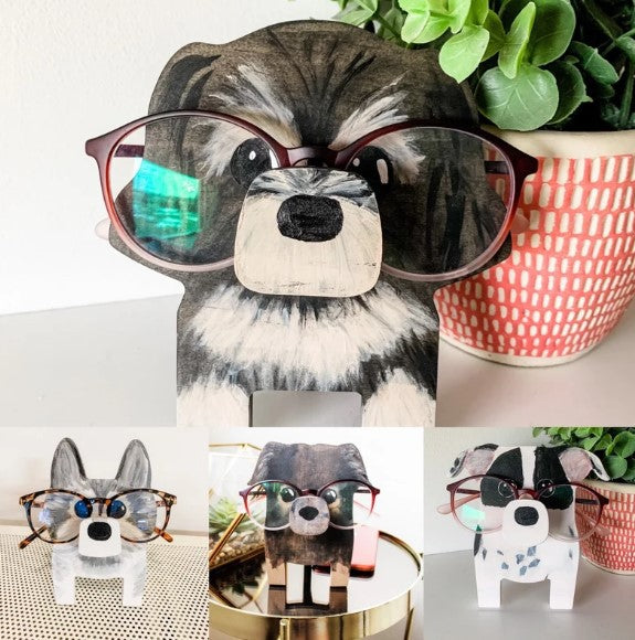 Wooden animal glasses stand storage ornaments glasses display stand animal glasses stand holde