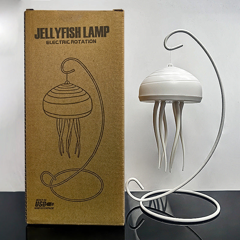 Floating Dynamic Jellyfish Night Light Creative Home Lighting Decoration Valentine's Day Romantic Atmosphere Light Decoration Crafts