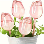 Plastic tulip watering device, drip irrigation for home use, automatic watering for potted plants, gardening tools