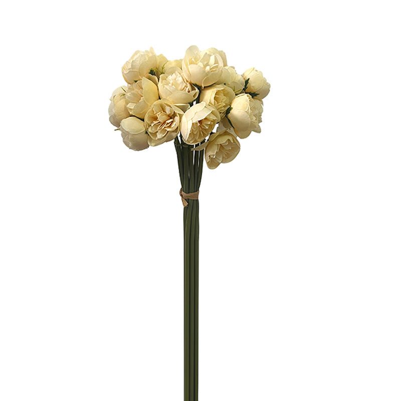 27-head artificial rose and peony bouquet, wedding bouquet, home decoration, photography props