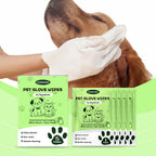YEGBONG Pet Cleaning Gloves - No Washing Required, Cleansing Gloves for Cats and Dogs to Remove Dirt and Odors Without Bathing