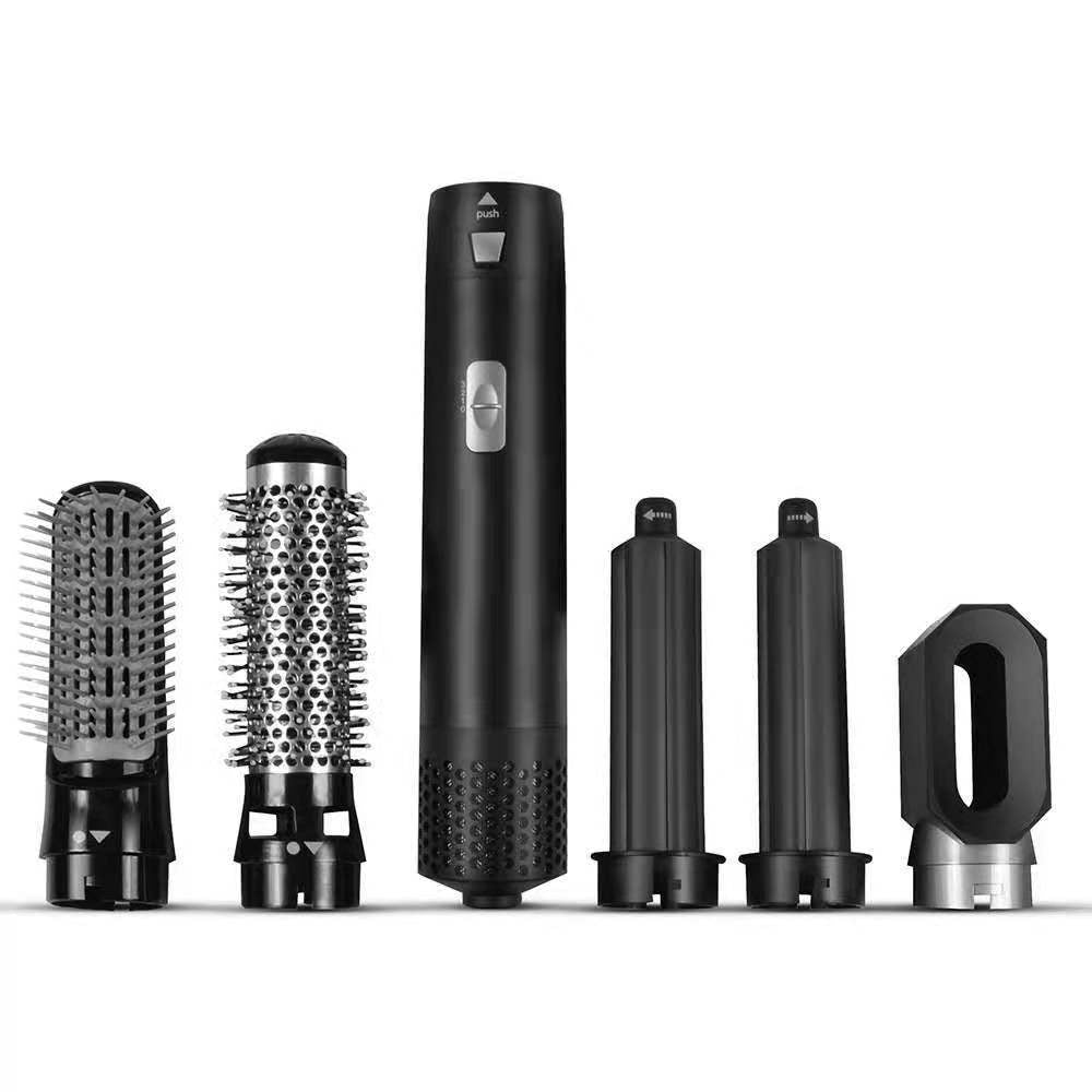 Amazon's new five-in-one hot air comb hair dryer multi-functional styling comb straight and curly hair dual-purpose cross-border factory