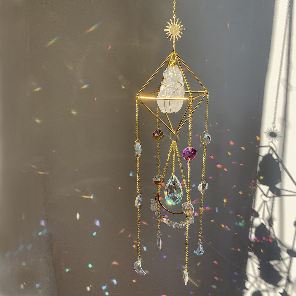 crystal sun catcher diamond sun catcher hanging decoration living room balcony wind chime ornaments
