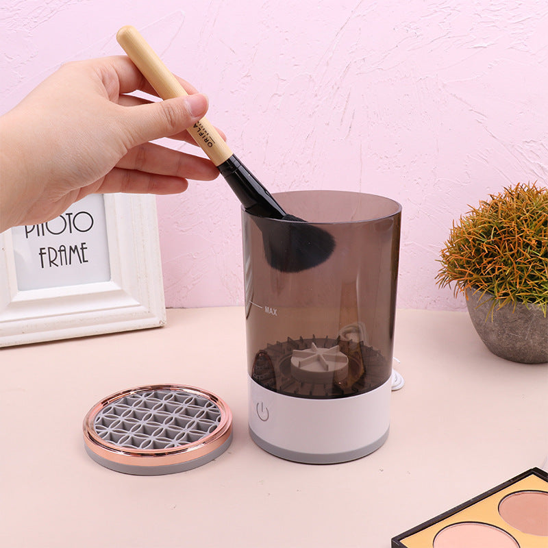 Cross-border hot-selling makeup brush cleaner automatic brush washer quick-drying tool rechargeable lazy electric cleaning brush