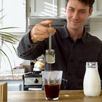LKX Pressable Coffee Latte Tea Release Stirrer Tool Restaurant Kitchen Bar Coffee Releaser