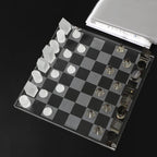 Light luxury study sample room living room decoration frosted crystal chessboard decoration modern home chess decoration