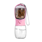 Pet new pet two-in-one water and food cup cat and dog accompanying cup portable pet drinking bottle pet dog water cup