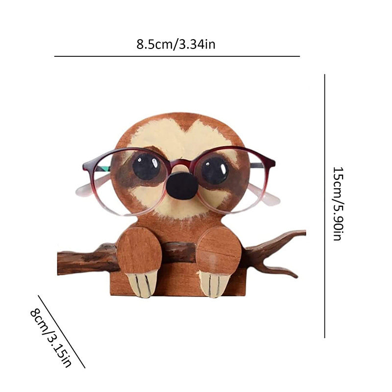 Wooden animal glasses stand storage ornaments glasses display stand animal glasses stand holde