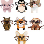 Wooden animal glasses stand storage ornaments glasses display stand animal glasses stand holde