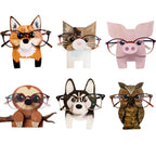Wooden animal glasses stand storage ornaments glasses display stand animal glasses stand holde