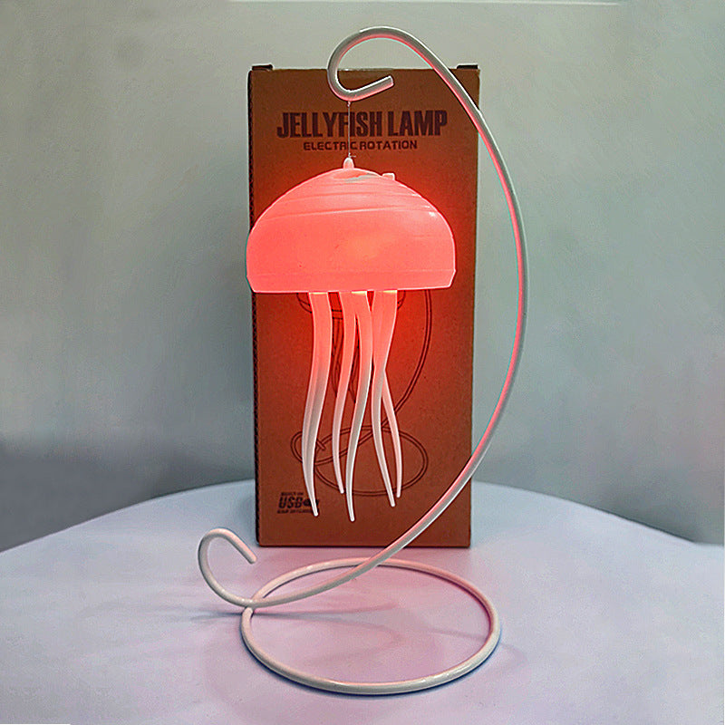 Floating Dynamic Jellyfish Night Light Creative Home Lighting Decoration Valentine's Day Romantic Atmosphere Light Decoration Crafts