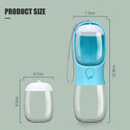 Pet new pet two-in-one water and food cup cat and dog accompanying cup portable pet drinking bottle pet dog water cup