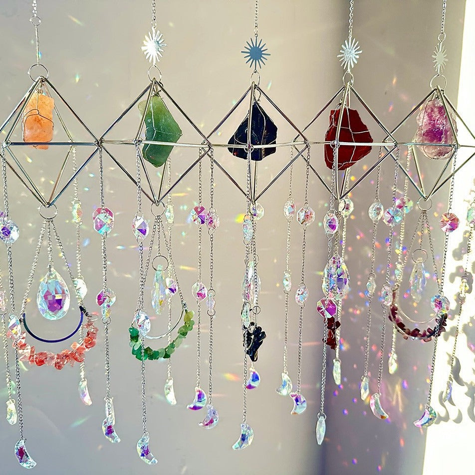 crystal sun catcher diamond sun catcher hanging decoration living room balcony wind chime ornaments