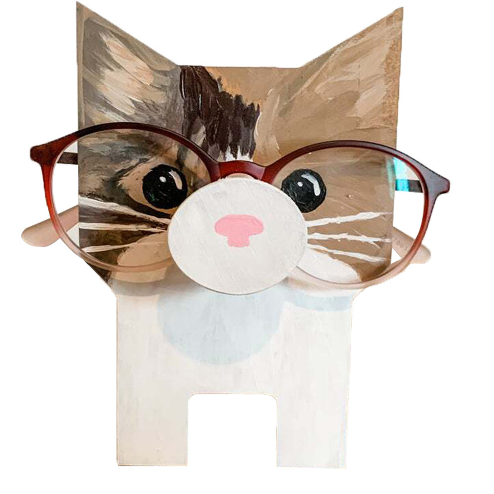 Wooden animal glasses stand storage ornaments glasses display stand animal glasses stand holde