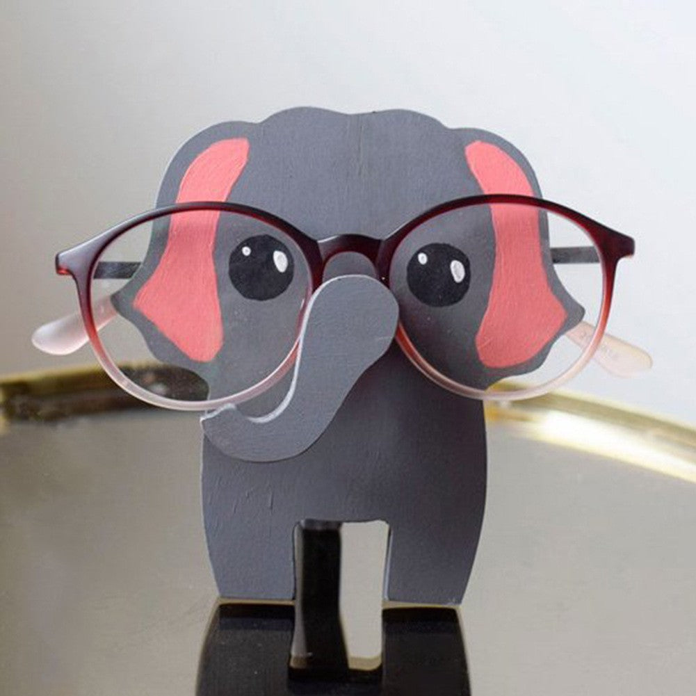 Wooden animal glasses stand storage ornaments glasses display stand animal glasses stand holde