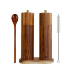 Spices, spice grinder, wooden kitchen pepper grinder, manual pepper grinder.