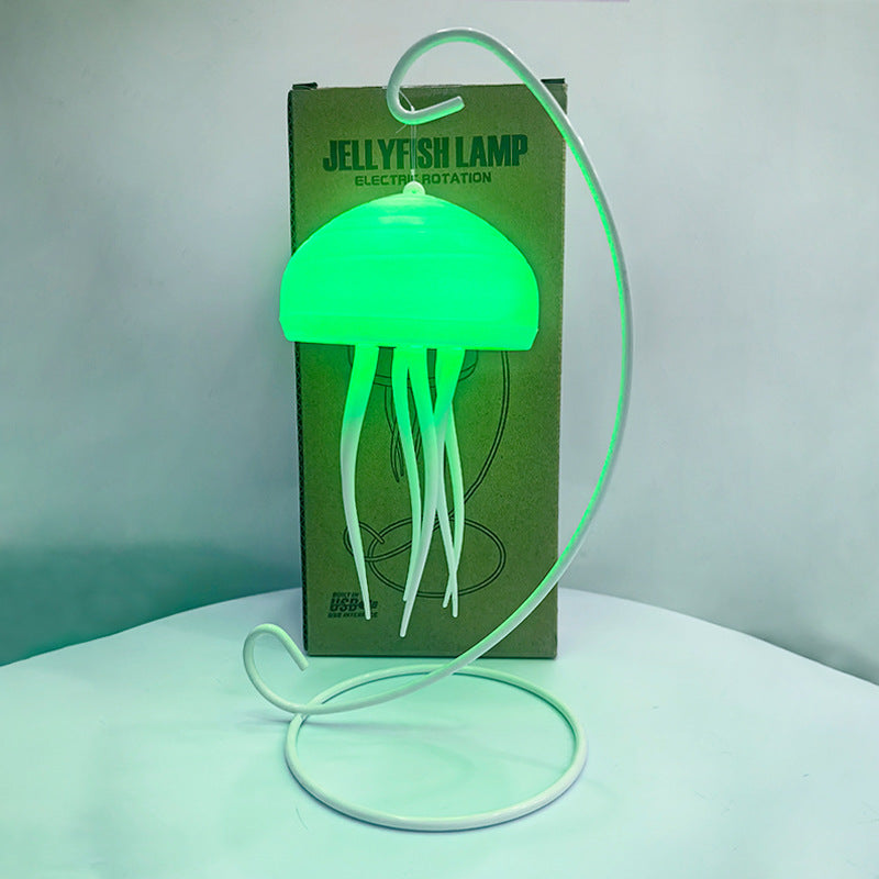 Floating Dynamic Jellyfish Night Light Creative Home Lighting Decoration Valentine's Day Romantic Atmosphere Light Decoration Crafts
