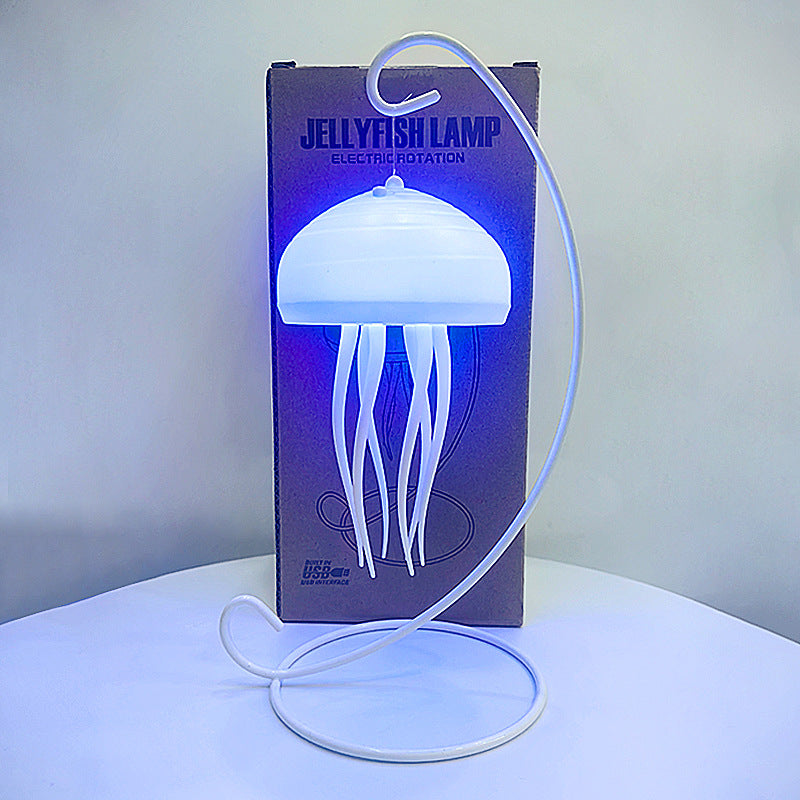 Floating Dynamic Jellyfish Night Light Creative Home Lighting Decoration Valentine's Day Romantic Atmosphere Light Decoration Crafts