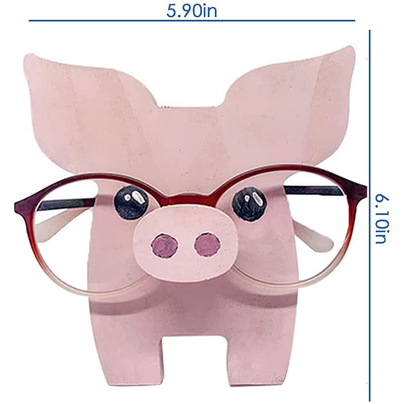 Wooden animal glasses stand storage ornaments glasses display stand animal glasses stand holde