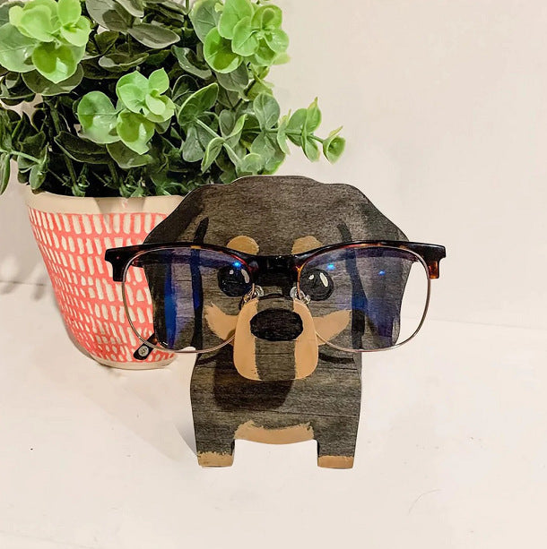 Wooden animal glasses stand storage ornaments glasses display stand animal glasses stand holde