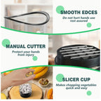 Stainless steel fruit slicer vegetable chopper quick make fruit and vegetable salad egg cutter kitchen utensils