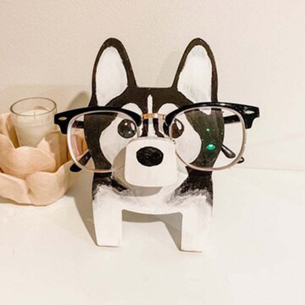 Wooden animal glasses stand storage ornaments glasses display stand animal glasses stand holde