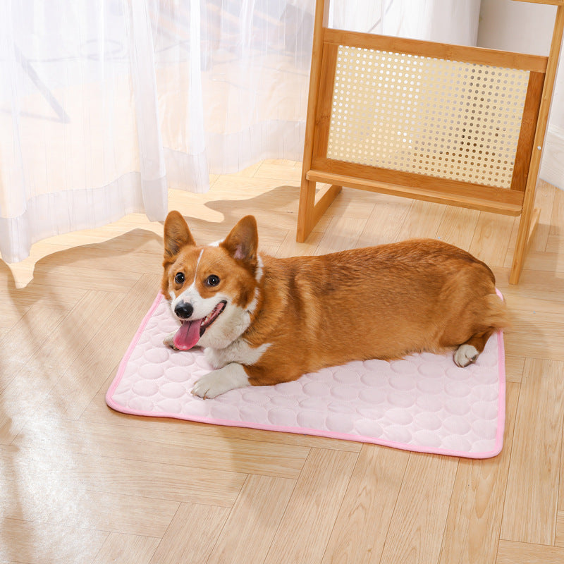 Amazon hot selling summer pet mat pet ice mat dog house dog mat pet ice silk mat cat cooling mat pet supplies