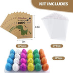2024 Easter Valentine's Day Dragon Egg Hatching Card Classroom Children's Gift Greeting Card 24-piece Gift Set