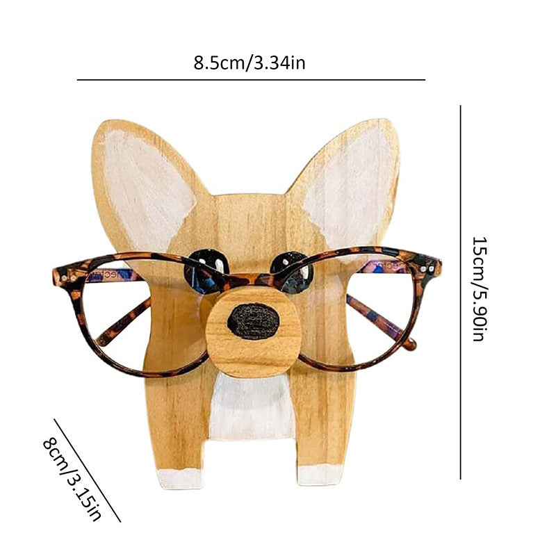 Wooden animal glasses stand storage ornaments glasses display stand animal glasses stand holde