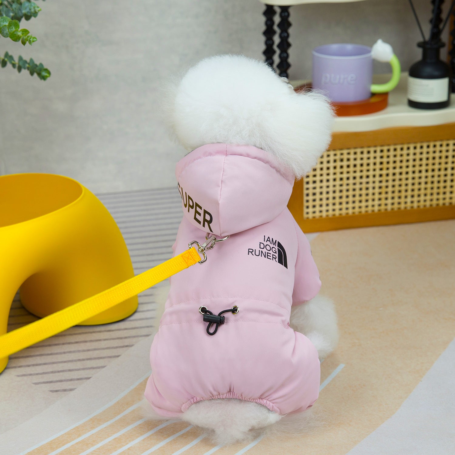 Pet dog clothes pet four-legged reflective cotton coat pet clothing autumn and winter new 23 sports four-legged cotton coat