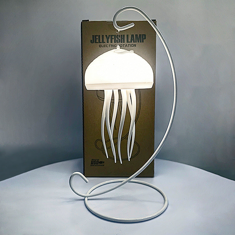 Floating Dynamic Jellyfish Night Light Creative Home Lighting Decoration Valentine's Day Romantic Atmosphere Light Decoration Crafts