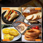 Wooden brown bread knife toast saw simple bread cutting tool baguette kitchen baking tool bread knife